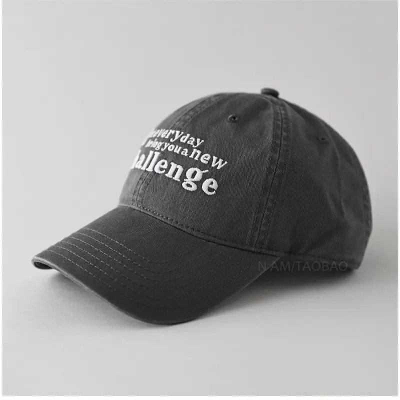 Pink Letter Embroidered Women's Baseball Cap