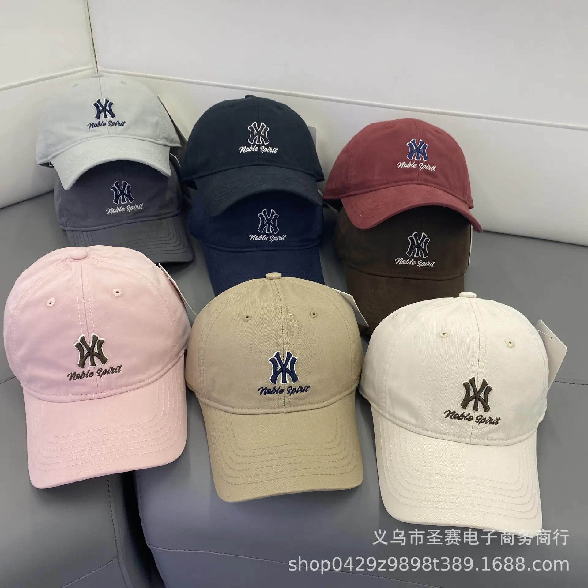 Red Korean Style Baseball Cap with Letter Embroidery — feature 2