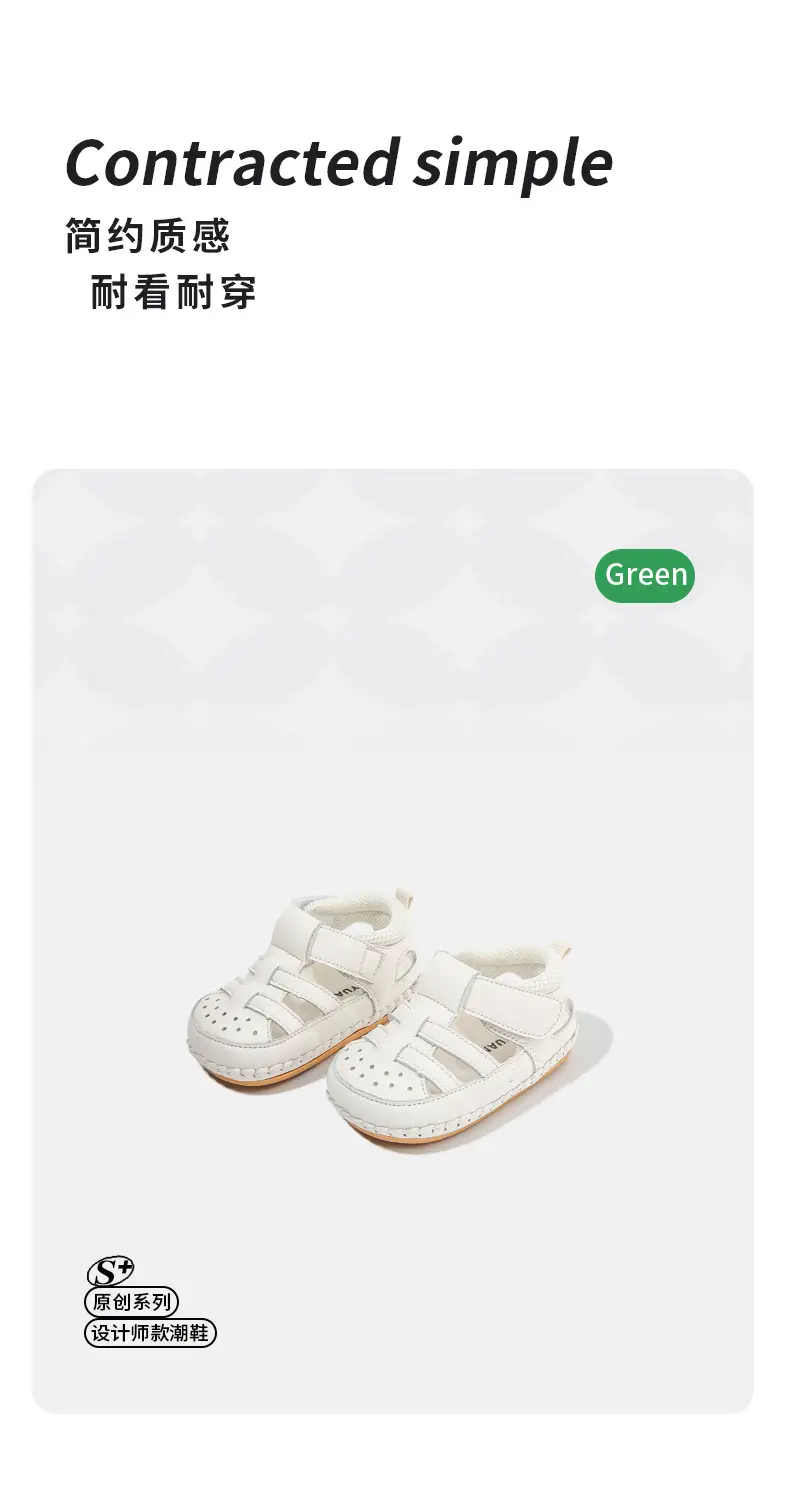 Baby Sandals 2024 New Summer One Year Old Toddler Shoes Women Soft Sole Non-slip Breathable Baby Shoes Men — feature 15