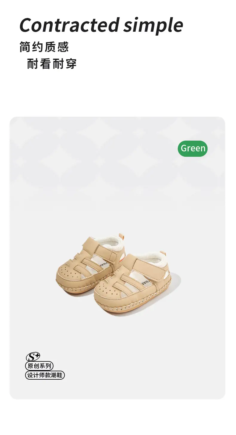Baby Sandals 2024 New Summer One Year Old Toddler Shoes Women Soft Sole Non-slip Breathable Baby Shoes Men — feature 18