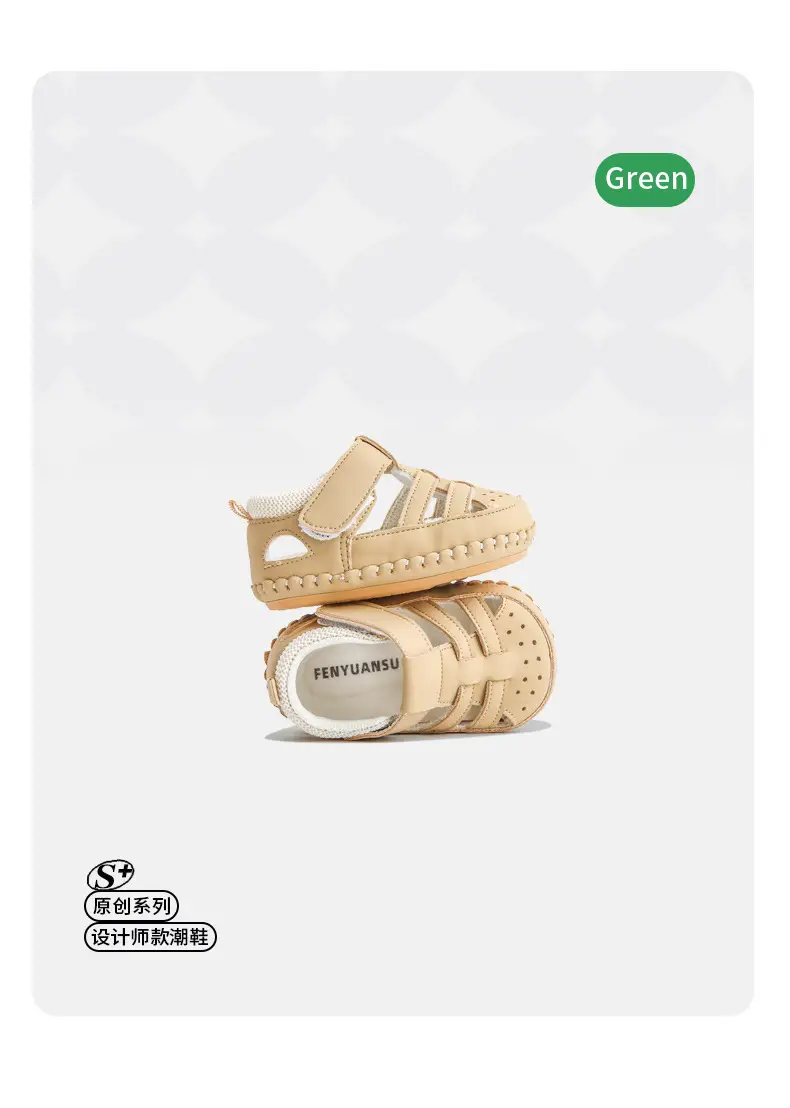 Baby Sandals 2024 New Summer One Year Old Toddler Shoes Women Soft Sole Non-slip Breathable Baby Shoes Men — feature 19