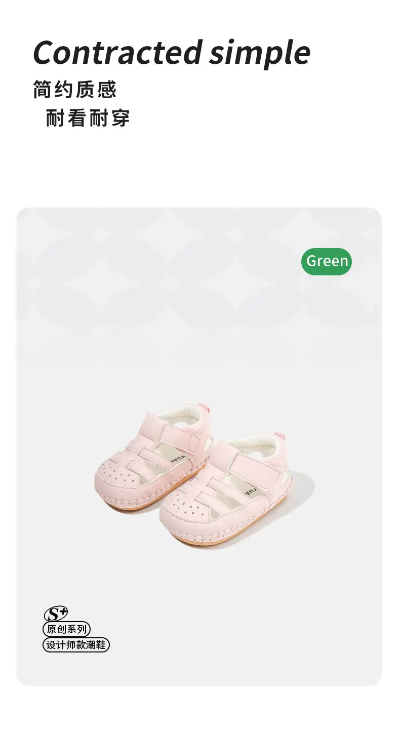 Baby Sandals 2024 New Summer One Year Old Toddler Shoes Women Soft Sole Non-slip Breathable Baby Shoes Men — feature 21