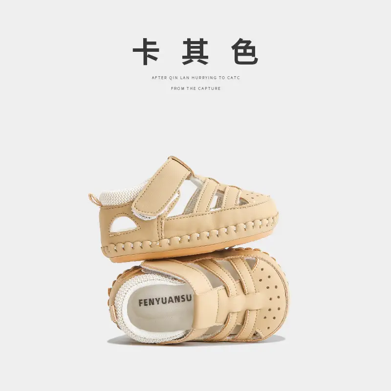 Baby Sandals 2024 New Summer One Year Old Toddler Shoes Women Soft Sole Non-slip Breathable Baby Shoes Men - Image 2