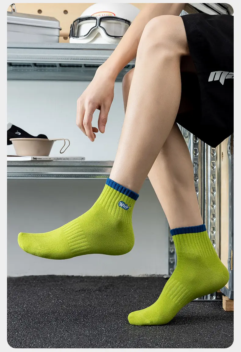 Men's Socks Pure Cotton Socks Spring and Autum Cotton Deodorant Sweat-Absorbent 7A Antibacterial Sports Socks Short Socks Men's Cotton Socks — feature 18