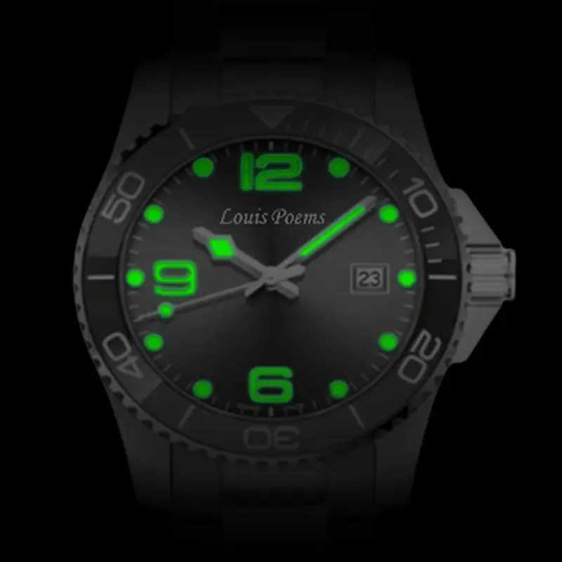 Louis Poems Fake Mechanical Watch Yacht Gray Luxury - Image 5