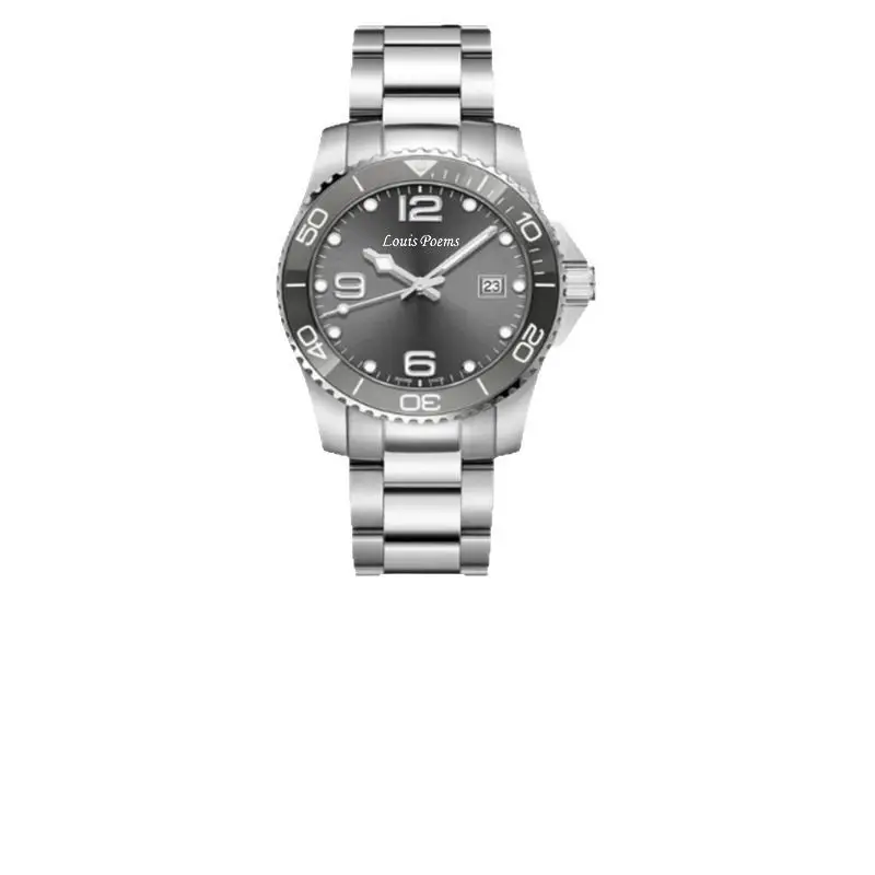 Louis Poems Fake Mechanical Watch Yacht Gray Luxury - Image 6