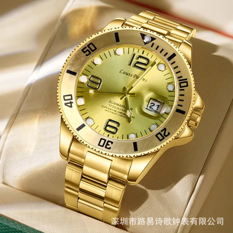 Louis Poems Fake Mechanical Watch Yacht Gray Luxury — feature 9