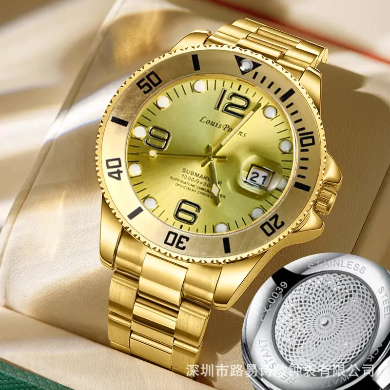 Louis Poems Fake Mechanical Watch Yacht Gray Luxury - Image 2
