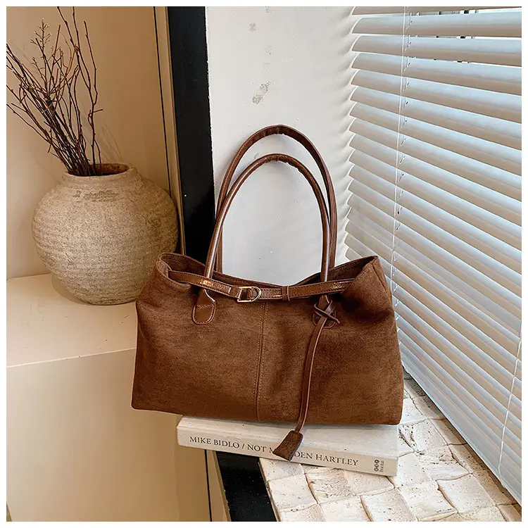 Women Matte Brown Shoulder Bag Spring Summer Casual Commuter — feature 22