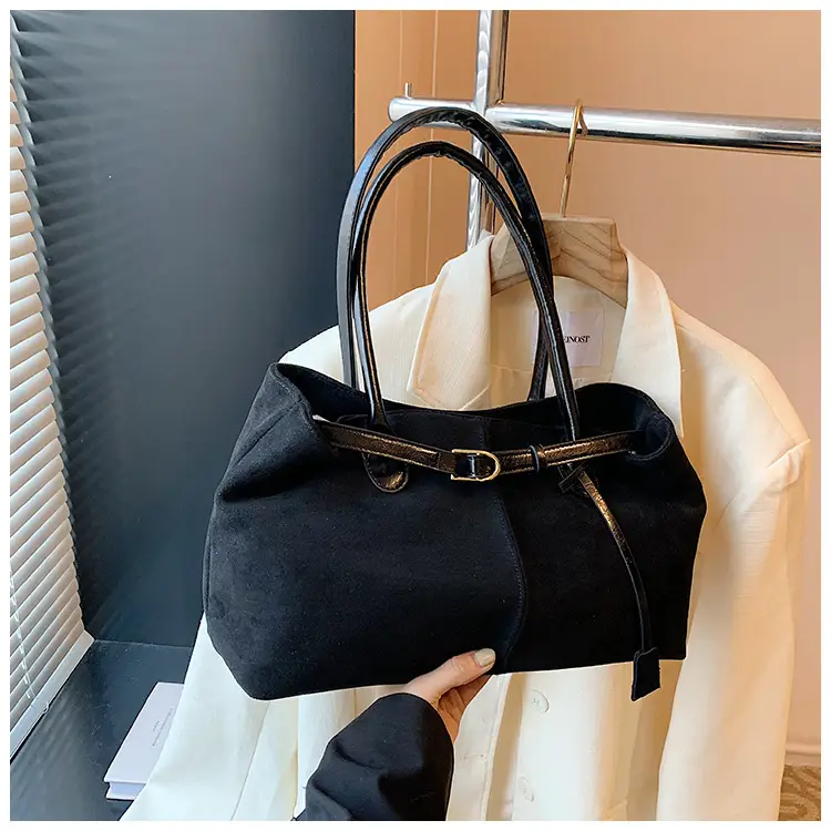 Women Matte Brown Shoulder Bag Spring Summer Casual Commuter — feature 29