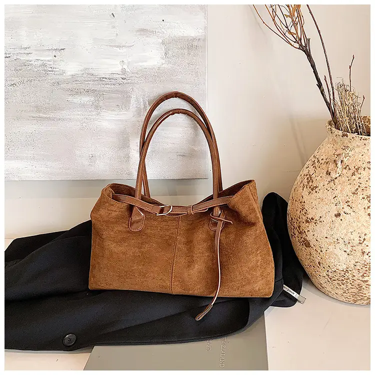Women Matte Brown Shoulder Bag Spring Summer Casual Commuter — feature 33