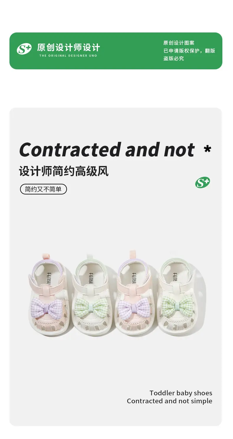 2024 Baby Sandals Female Baby Summer Toddler Shoes Call Soft Sole Breathable Call Shoes Baby Shoes — feature 6