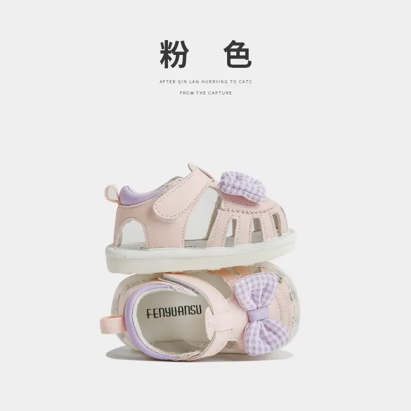 2024 Baby Sandals Female Baby Summer Toddler Shoes Call Soft Sole Breathable Call Shoes Baby Shoes