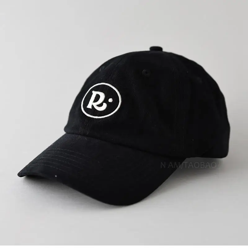 Black R-Embossed Baseball Cap for Men Women 2025 - Image 6