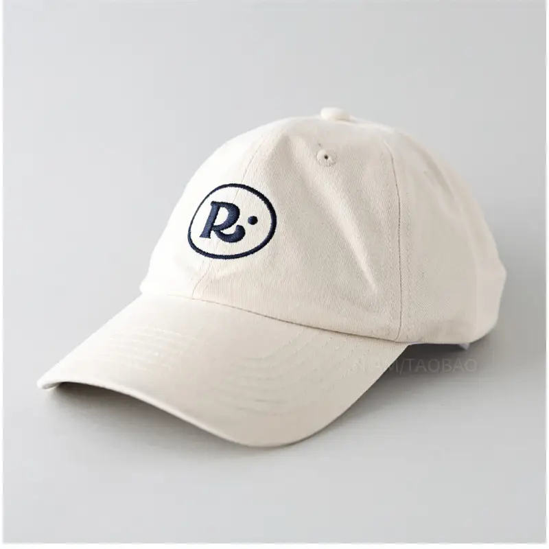 Black R-Embossed Baseball Cap for Men Women 2025 - Image 2
