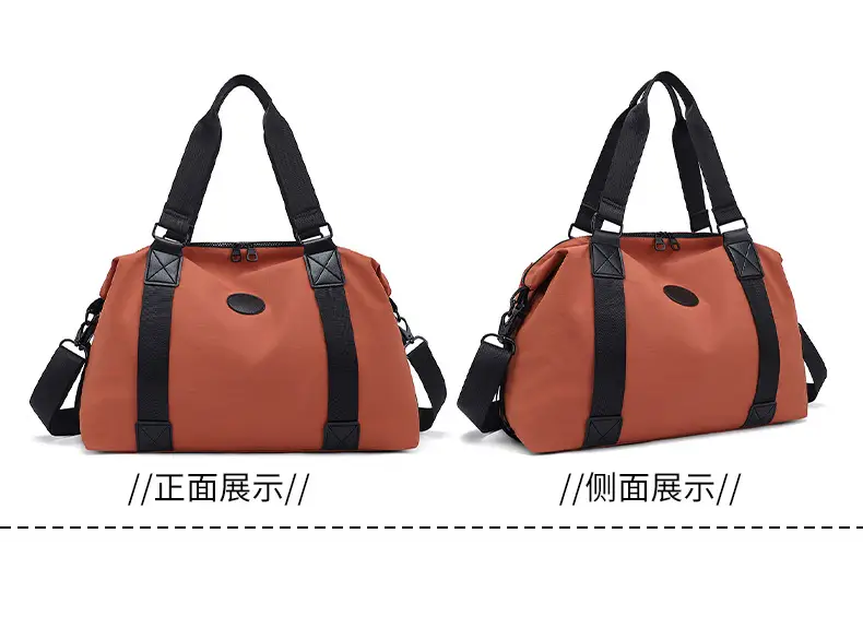 Men's Black Travel Bag Large Capacity Portable Shoulder Crossbody — feature 10