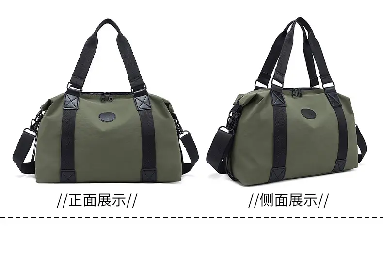 Men's Black Travel Bag Large Capacity Portable Shoulder Crossbody — feature 11