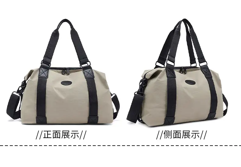 Men's Black Travel Bag Large Capacity Portable Shoulder Crossbody — feature 9