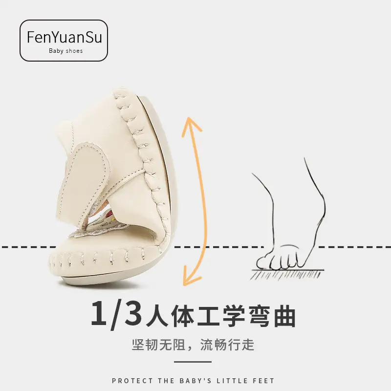 Spring Toddler Shoes One-year-old Baby Girl Shoes Baby Princess Shoes Baby Soft Sole 6-12 Months Small Leather Shoes - Image 5