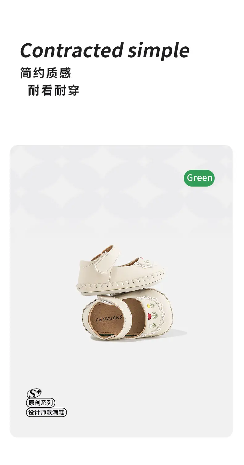 Spring Toddler Shoes One-year-old Baby Girl Shoes Baby Princess Shoes Baby Soft Sole 6-12 Months Small Leather Shoes — feature 14