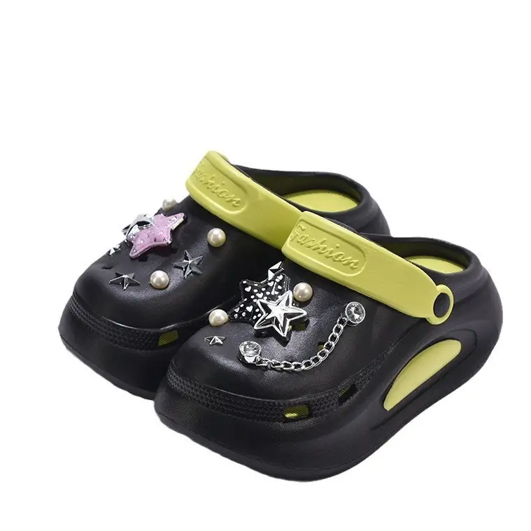2025 New Summer Style Sweet and Cool Style Eva Thick-Soled Star Hole Shoes for Women to Wear Non-Slip Non-Smell Beach Sandals and Slippers - Image 8