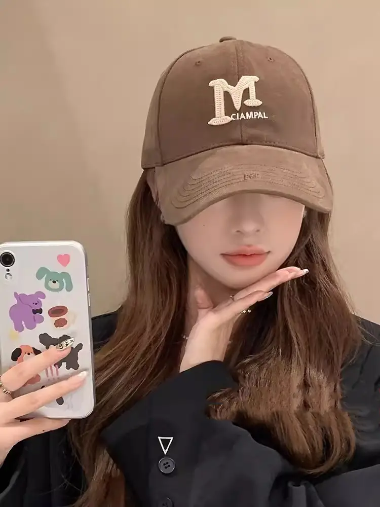 Gray Big Head Baseball Cap with Logo — feature 6