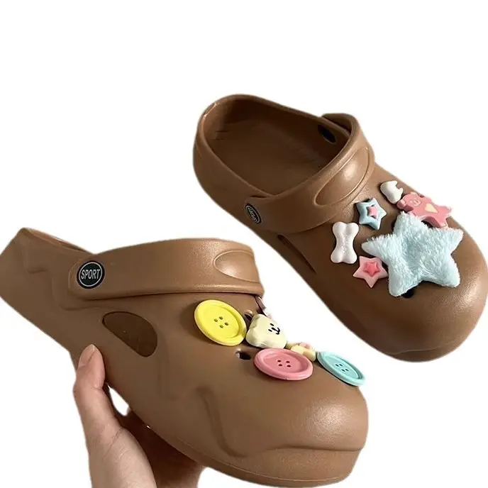 Women's Star Button EVA Deodorant Sandals Summer - Image 7