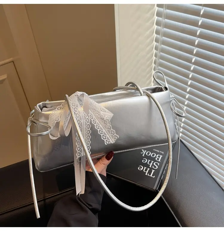 Silver Lace Shoulder Bag for Women 2025 — feature 18