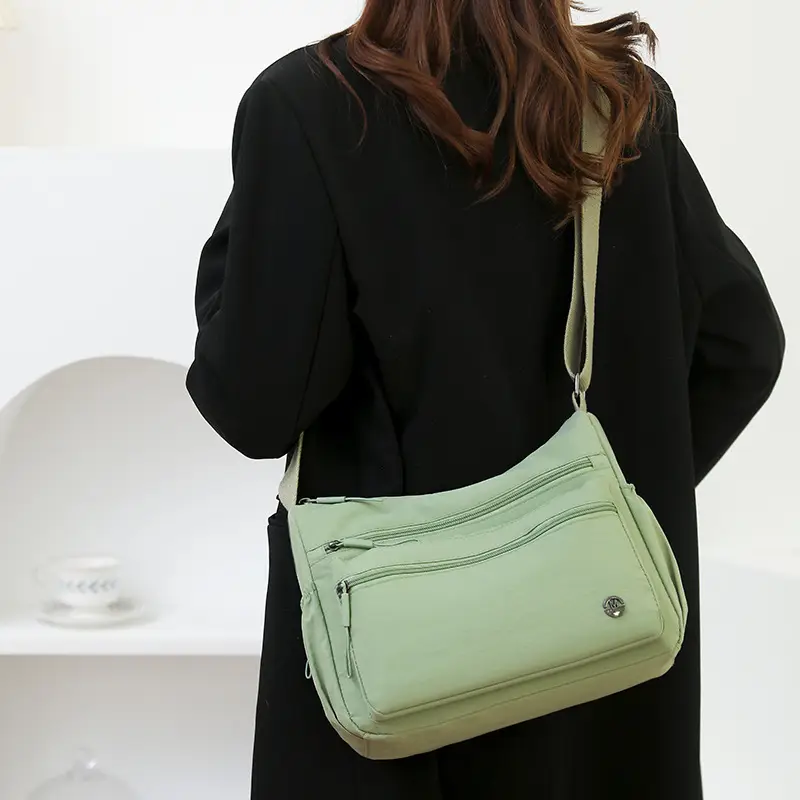 Women's Large Capacity Crossbody Bag Beige White