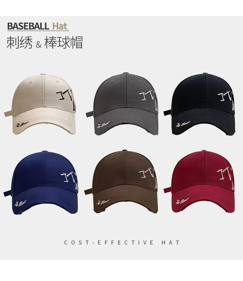 Women Baseball Cap White Embroidered Letter Big Head — feature 18