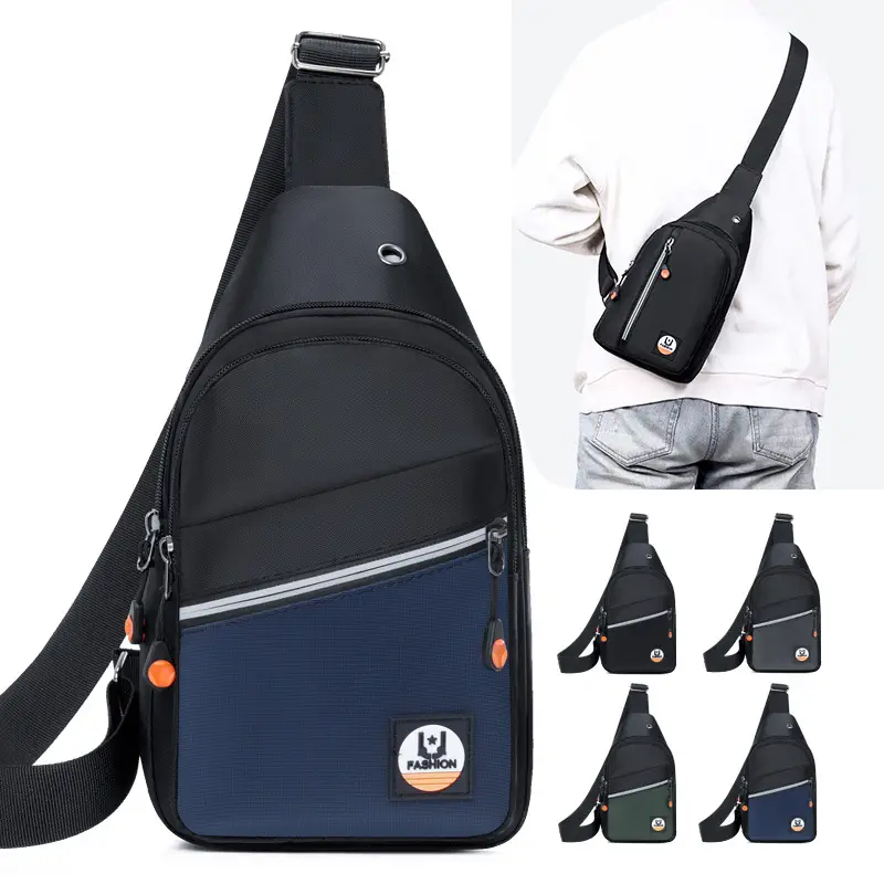 Men's Black Multi-Function Crossbody Bag with Adjustable Sling - Image 8