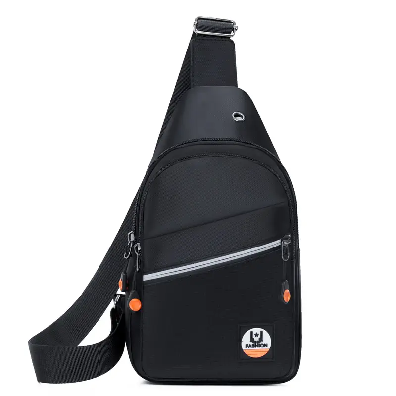 Men's Black Multi-Function Crossbody Bag with Adjustable Sling - Image 2