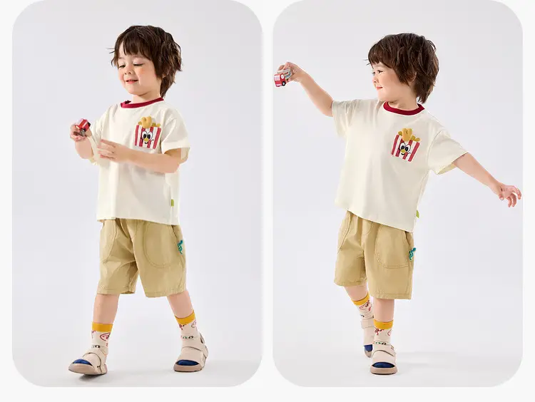 Doodle Boys T-Shirt Yellow Short Sleeve Western Style — feature 13