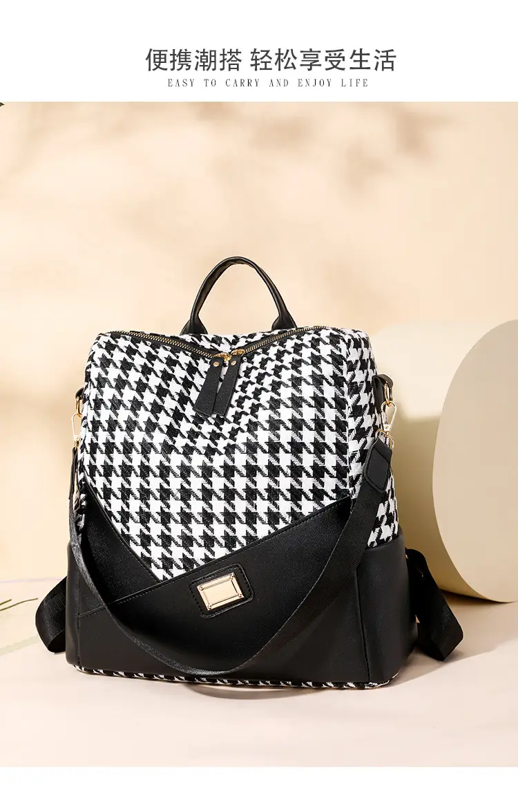 New Cross-border Printed Backpack High Fashion Large Capacity Lightweight Travel Portable Shoulder Bag Casual luggage and leather goods — feature 19