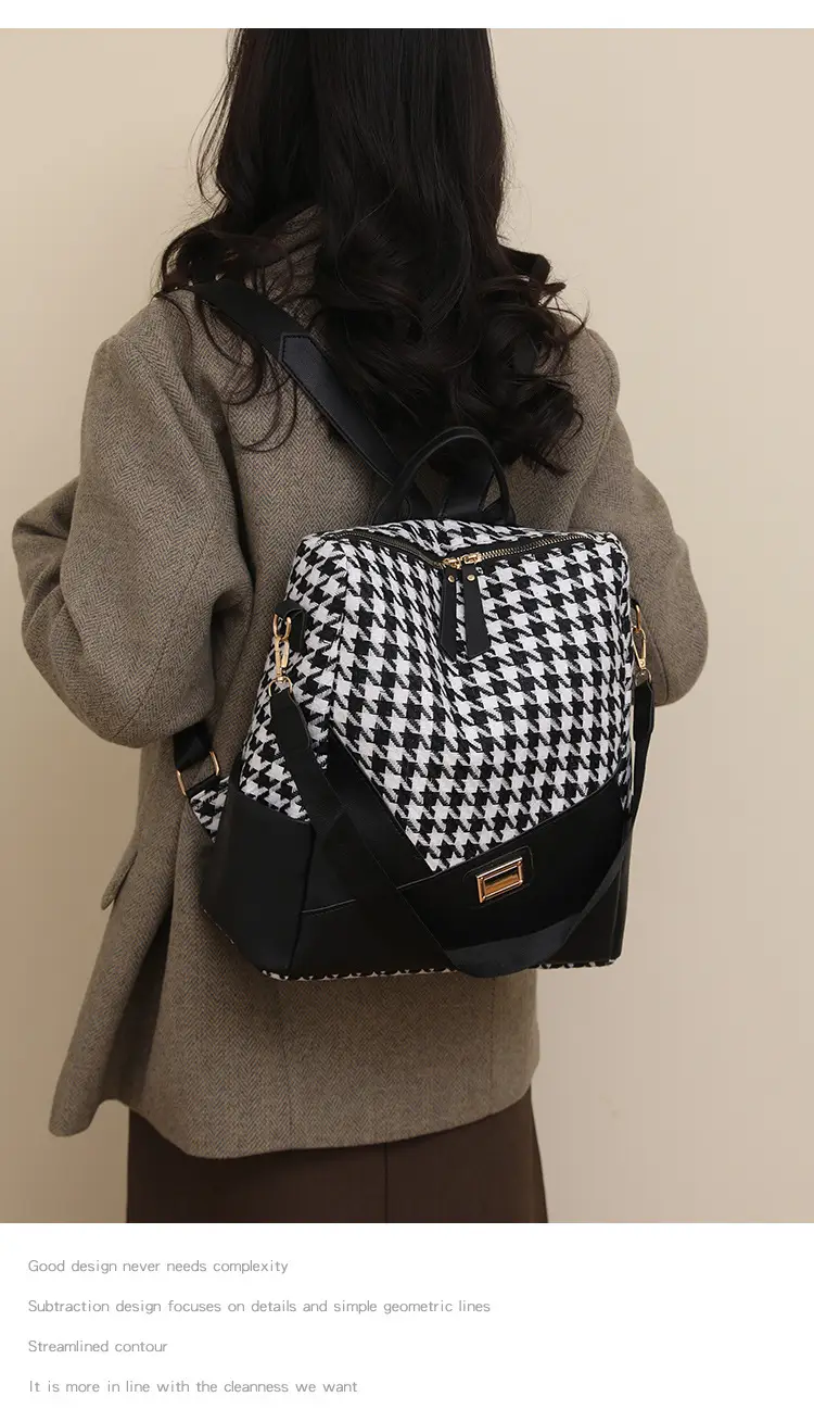 New Cross-border Printed Backpack High Fashion Large Capacity Lightweight Travel Portable Shoulder Bag Casual luggage and leather goods — feature 24