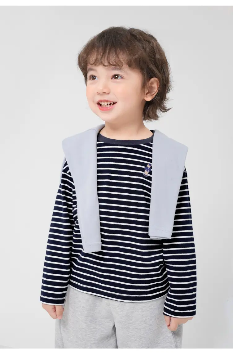 Boys Striped Long Sleeve T-Shirt Autumn Kids — feature 20