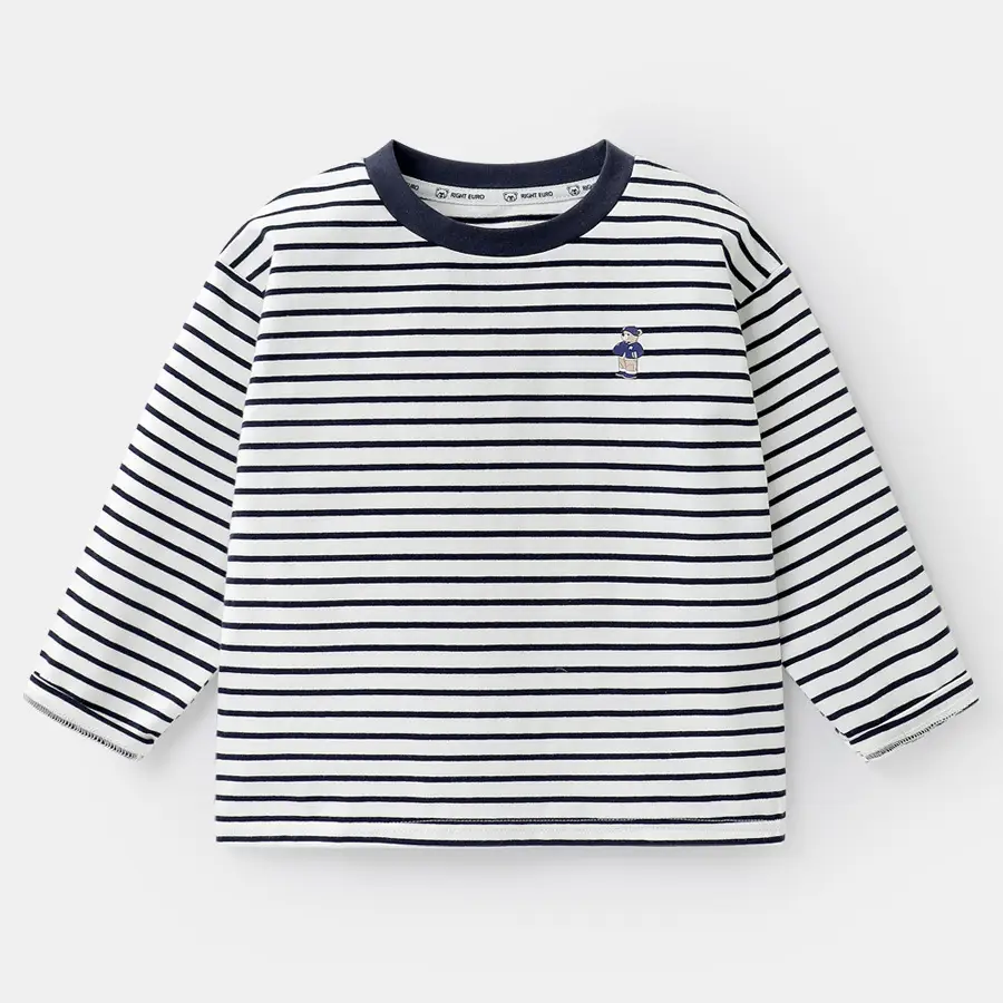 Boys Striped Long Sleeve T-Shirt Autumn Kids - Image 2