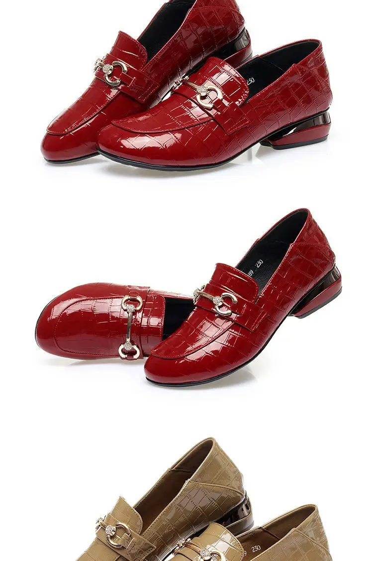 Patent Leather Loafers 2025 Spring New Low Heel Small Leather Shoes Women's Soft Bottom Soft Surface Flat Shoes Explosions Women's Shoes — feature 13