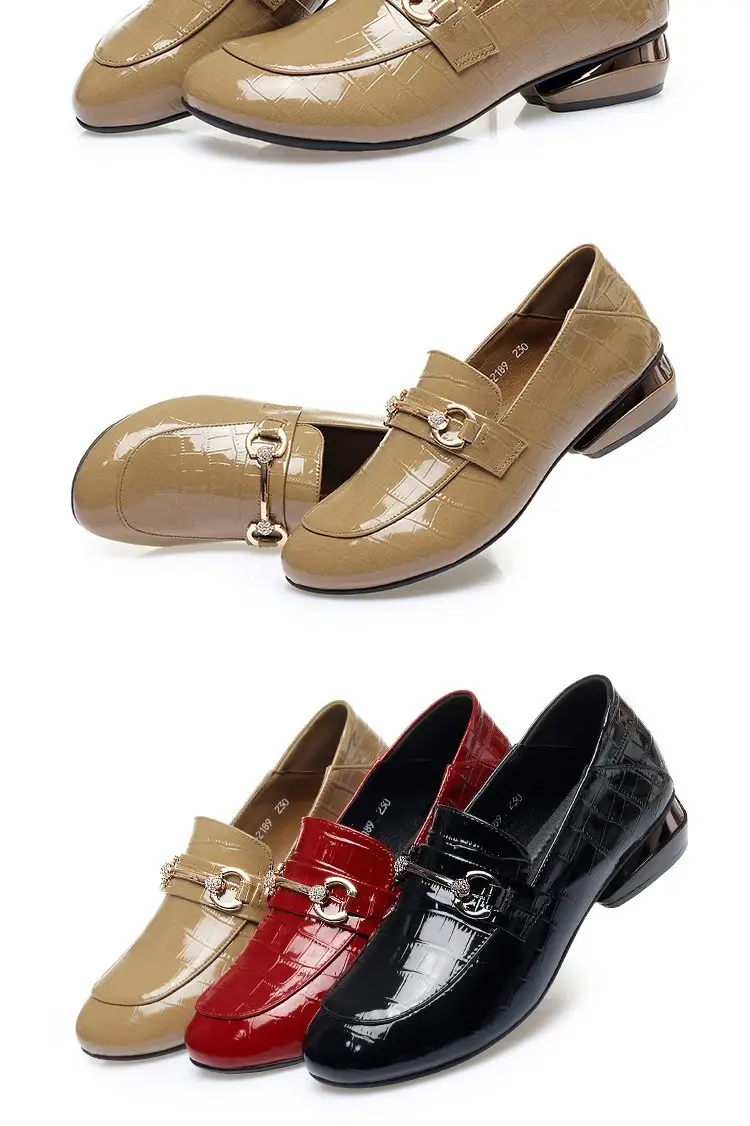 Patent Leather Loafers 2025 Spring New Low Heel Small Leather Shoes Women's Soft Bottom Soft Surface Flat Shoes Explosions Women's Shoes — feature 14