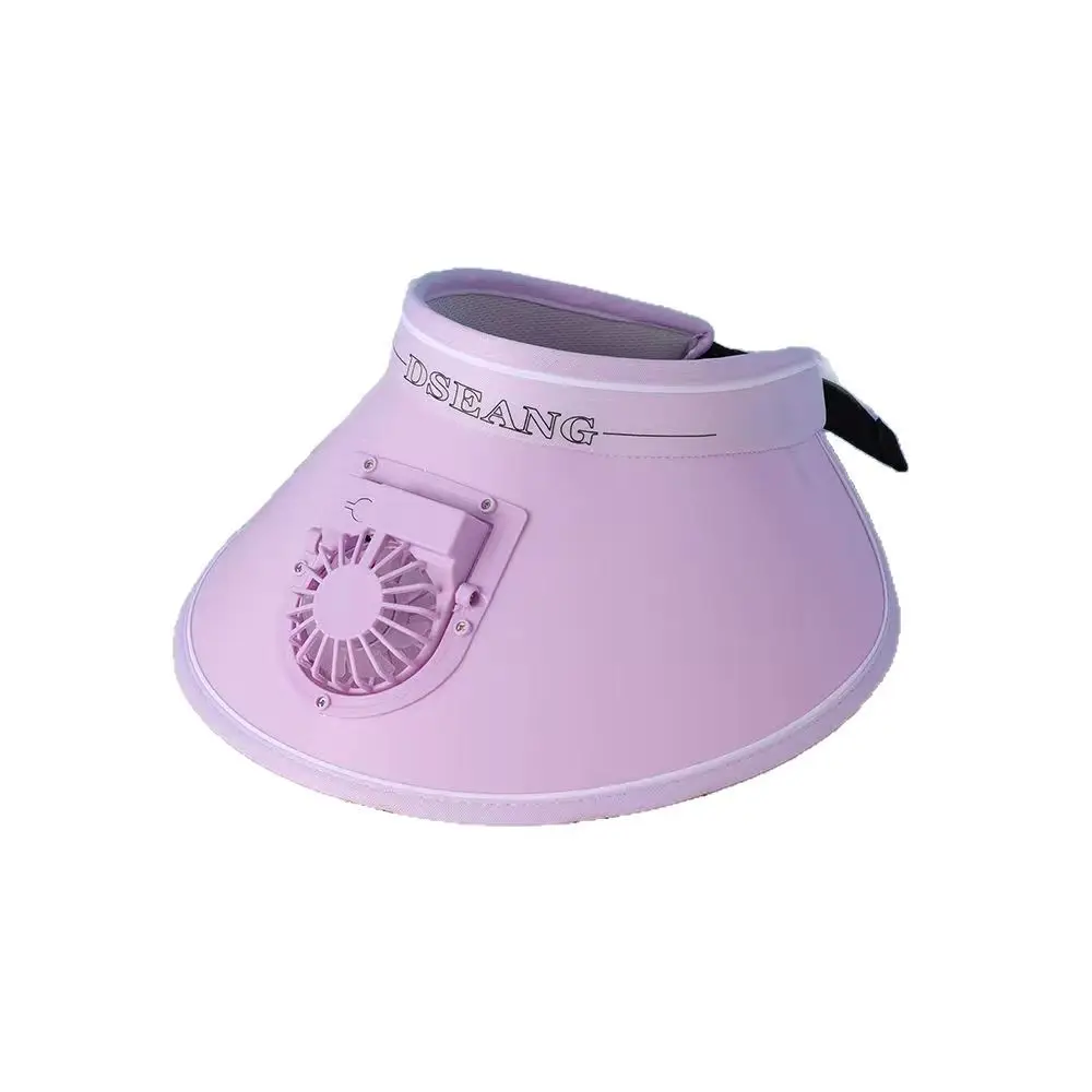 Summer new sun hat USB charging fan UV portable outdoor men's and women's riding beach empty top