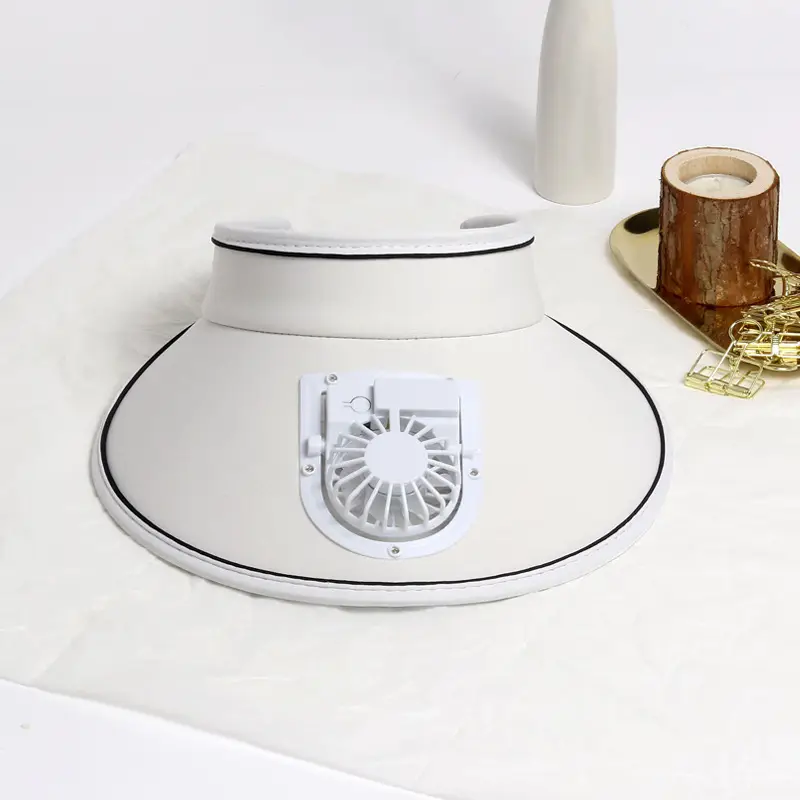 Summer new sun hat USB charging fan UV portable outdoor men's and women's riding beach empty top — feature 6