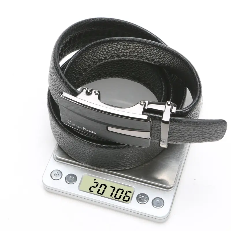 Men's Black High-Grade Automatic Buckle Belt