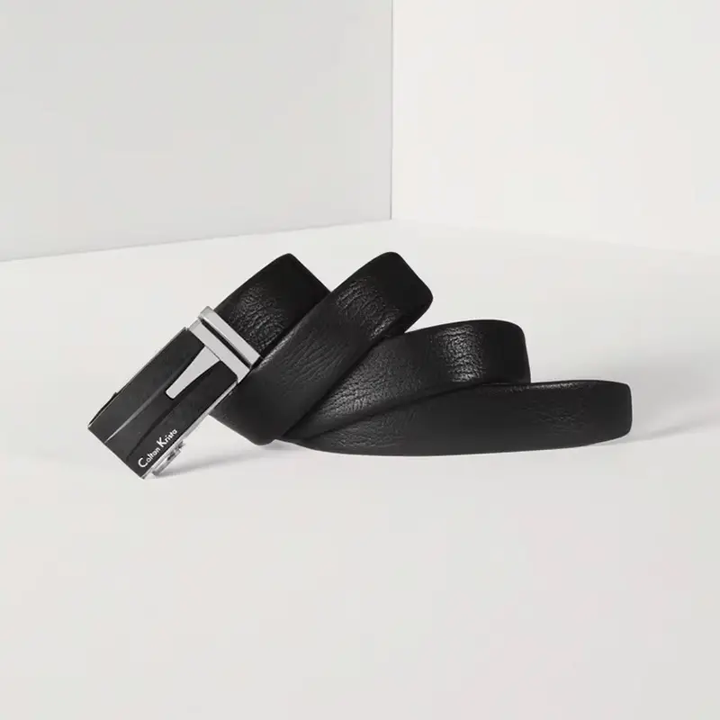 Men's Black High-Grade Automatic Buckle Belt