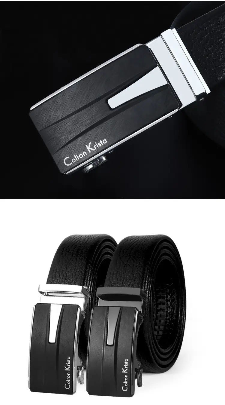 Men's Black High-Grade Automatic Buckle Belt — feature 8