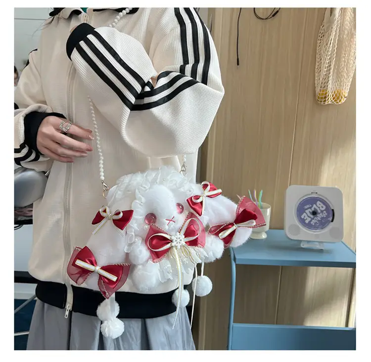 Lolita Rabbit Doll Bow Bag Free Shipping — feature 14