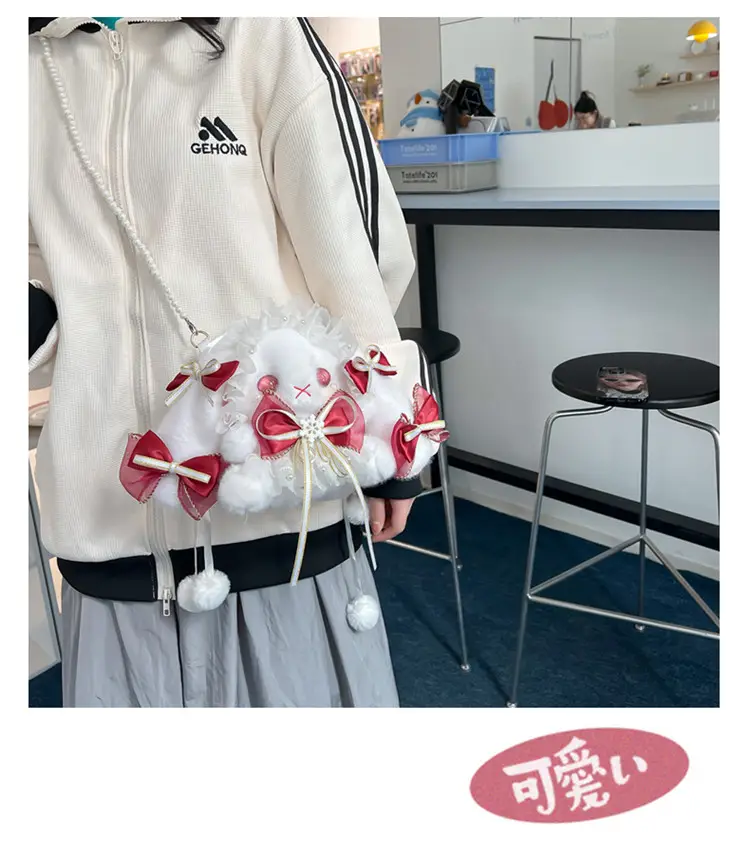 Lolita Rabbit Doll Bow Bag Free Shipping — feature 15