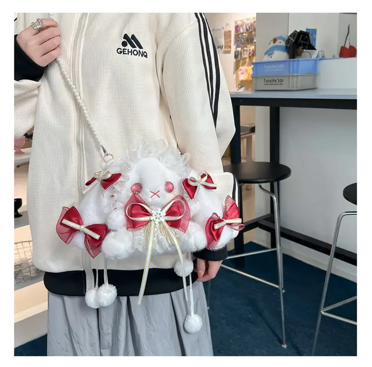 Lolita Rabbit Doll Bow Bag Free Shipping — feature 16