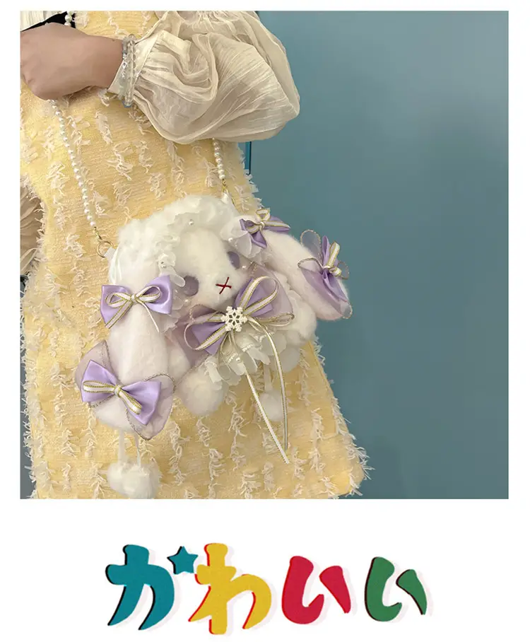 Lolita Rabbit Doll Bow Bag Free Shipping — feature 21
