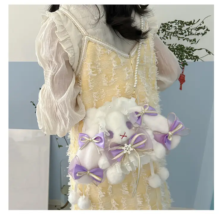 Lolita Rabbit Doll Bow Bag Free Shipping — feature 22