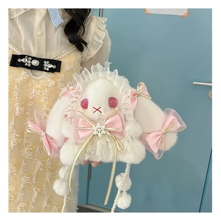 Lolita Rabbit Doll Bow Bag Free Shipping — feature 23